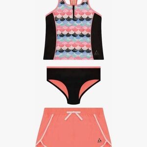 Gerry Girls 3- Piece Tankini & Shots Swimsuit Set